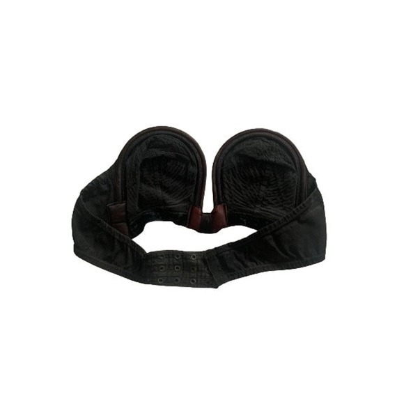 Black Strapless Whirlpool Bullet Bra 34 B - Picture 2 of 10